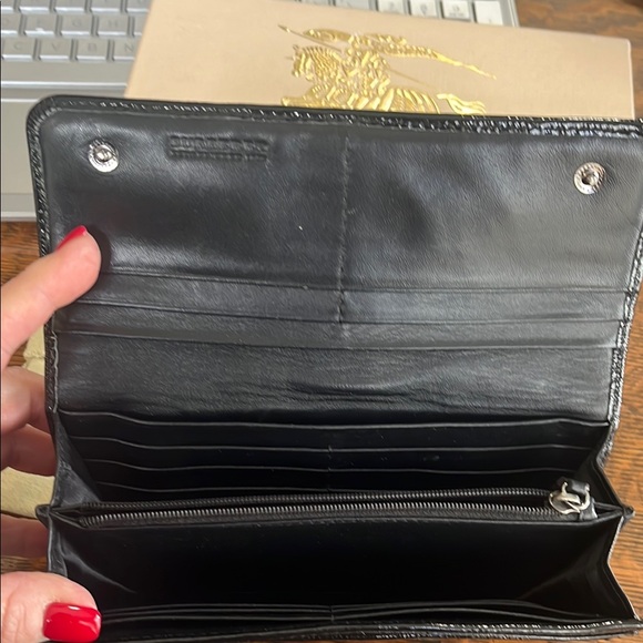 Burberry Black and Gray Plaid Card Holder - Picture 2 of 8